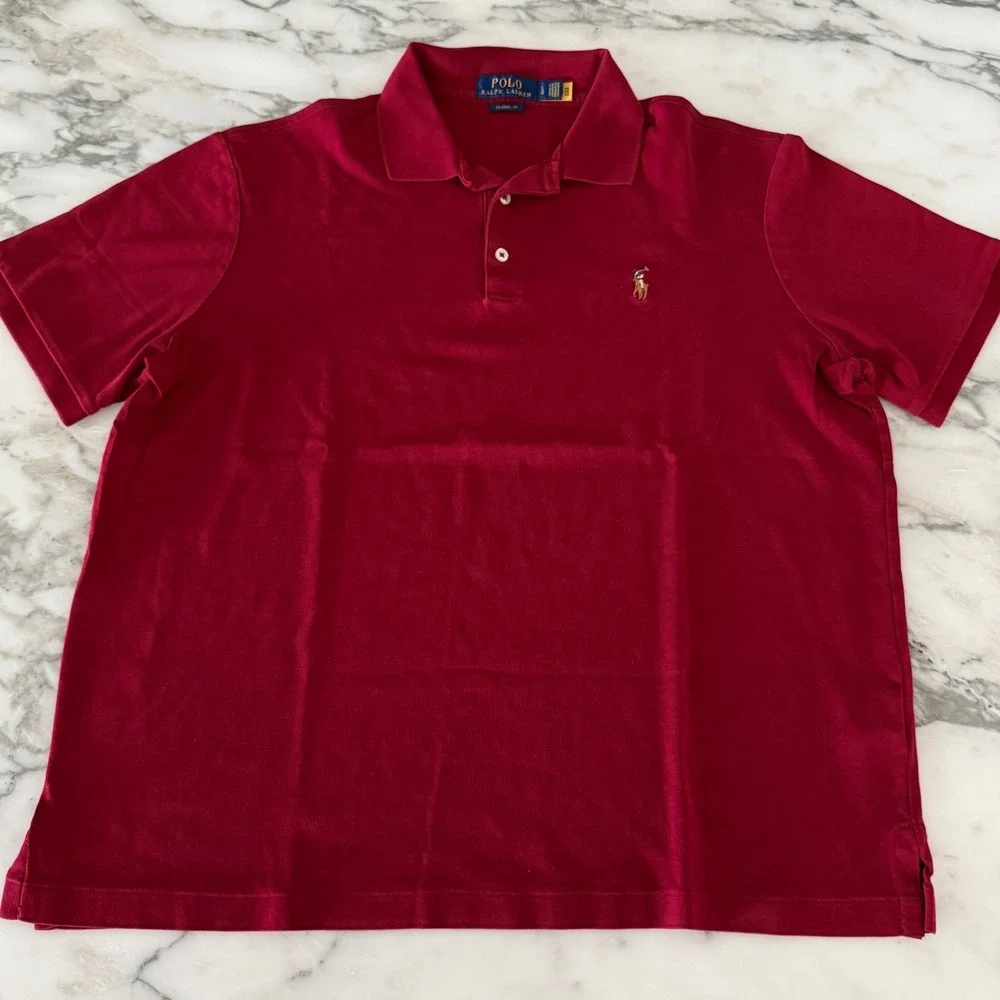 Polo Ralph Lauren Cotton Men's Pullover‎ Polo Short sleeve shirt,  Large